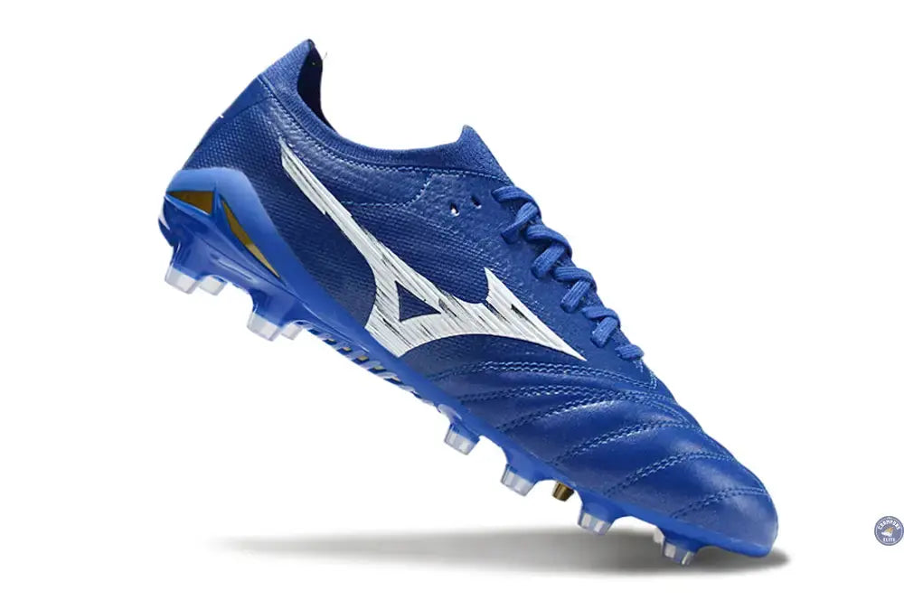 Morelia Neo 4 Elite FG/AG - Bleu/Blanc/Doré