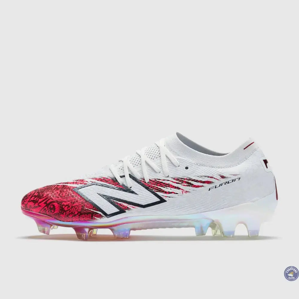 New Balance Furon V8 Elite FG x Saka - Blanc/Rouge