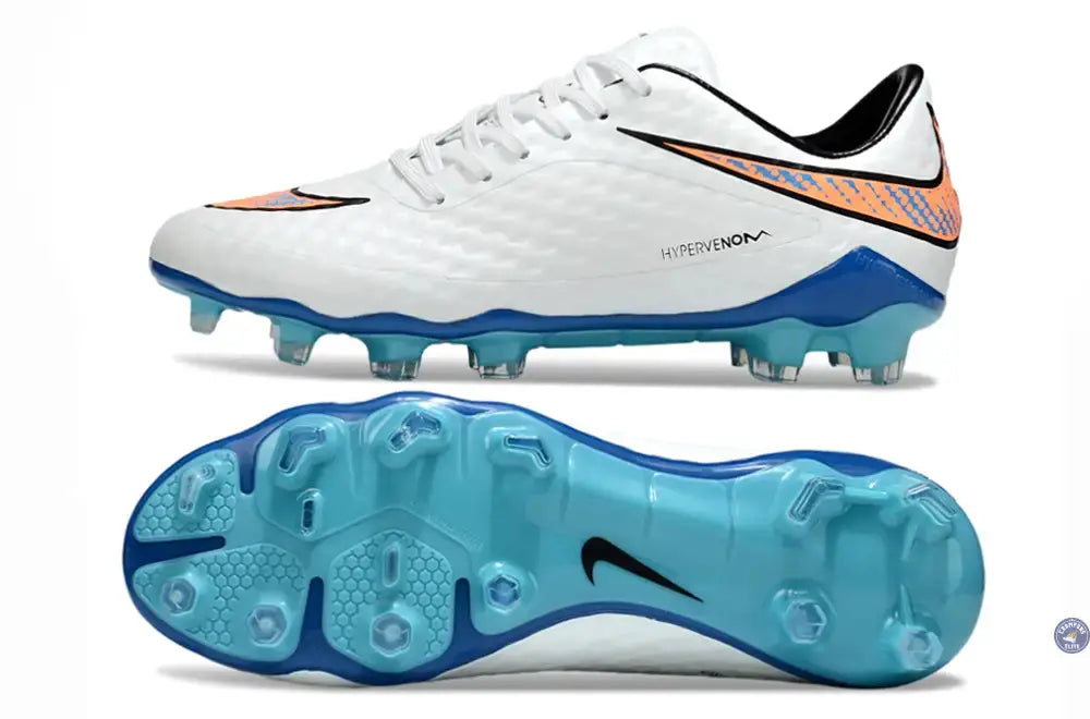 New Hypervenom 1 Phantom FG Blanc/Bleu/Orange
