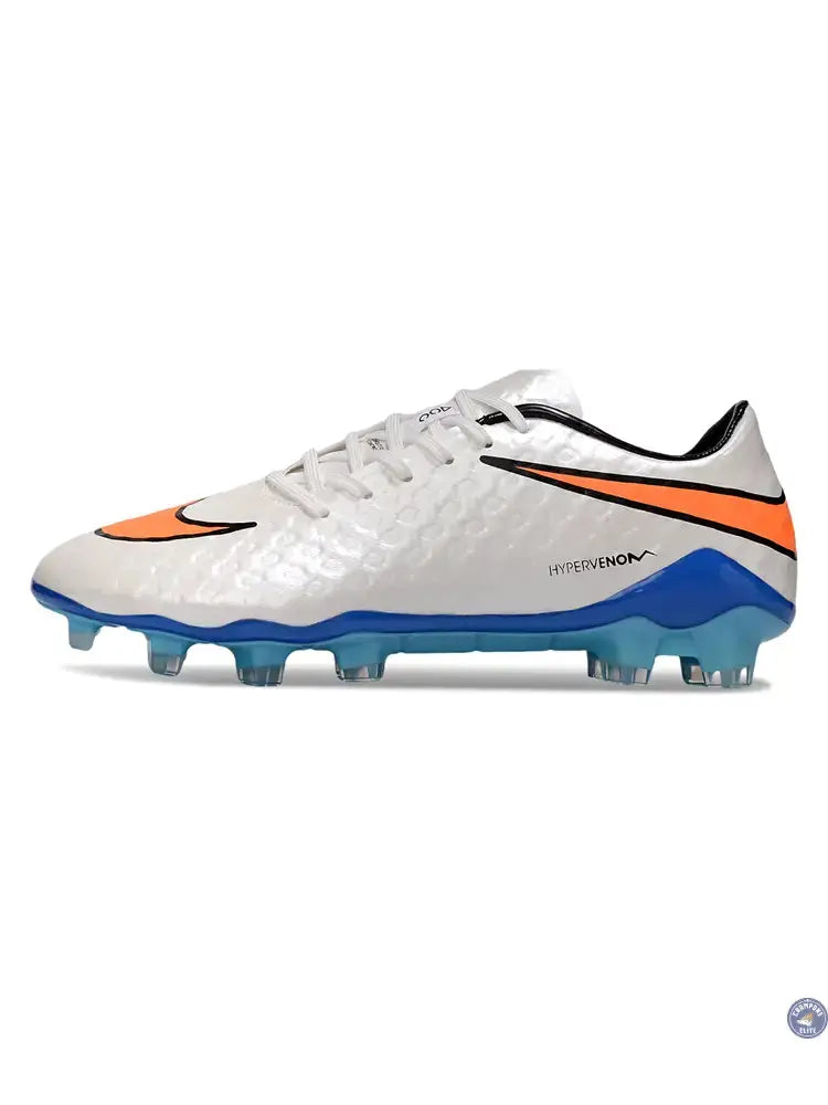 New Hypervenom Phantom 1 FG - Blanc/Bleu/Orange