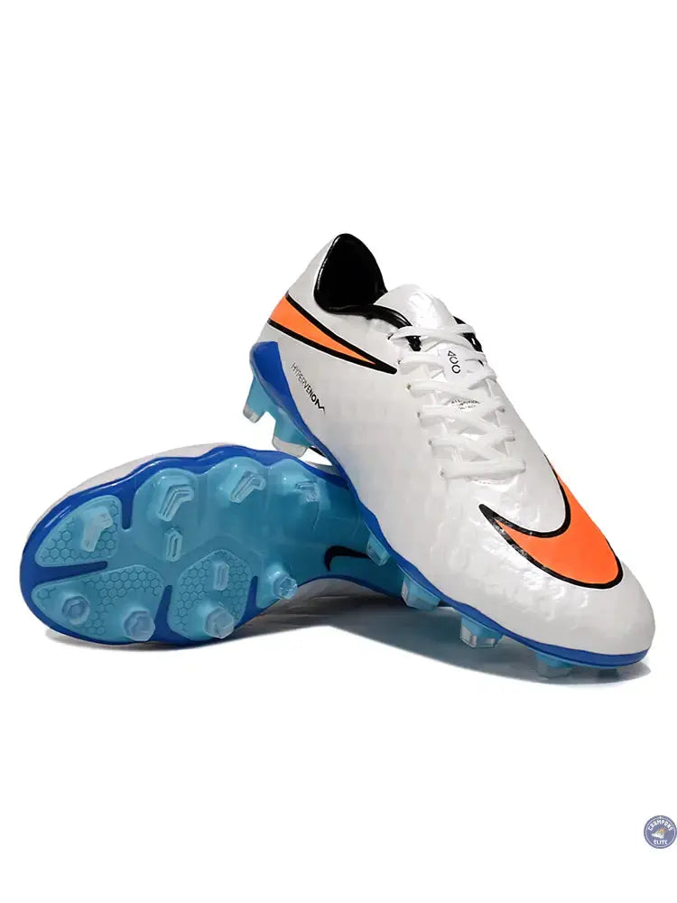 New Hypervenom Phantom 1 FG - Blanc/Bleu/Orange