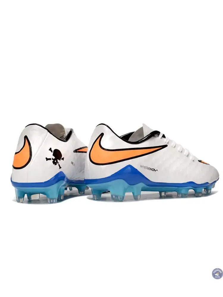 New Hypervenom Phantom 1 FG - Blanc/Bleu/Orange