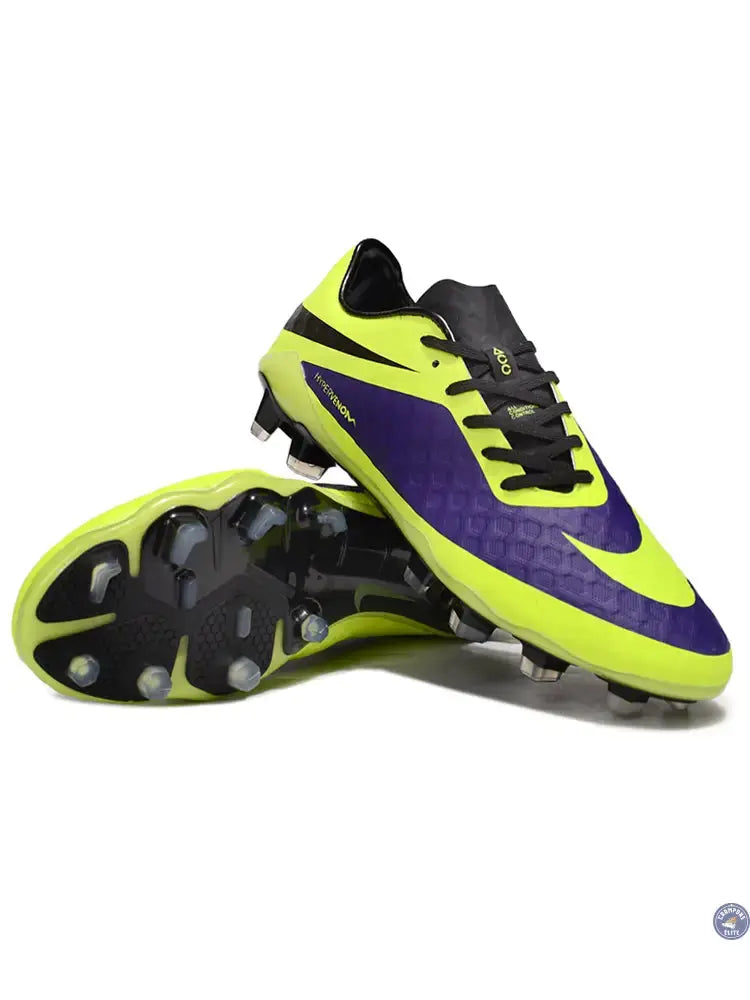 New Hypervenom Phantom 1 FG - Neon/Lilla/Sort
