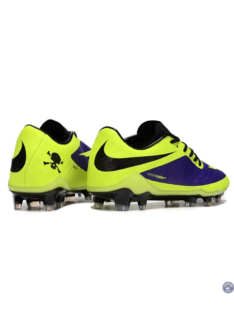 New Hypervenom Phantom 1 FG - Neon/Lilla/Sort