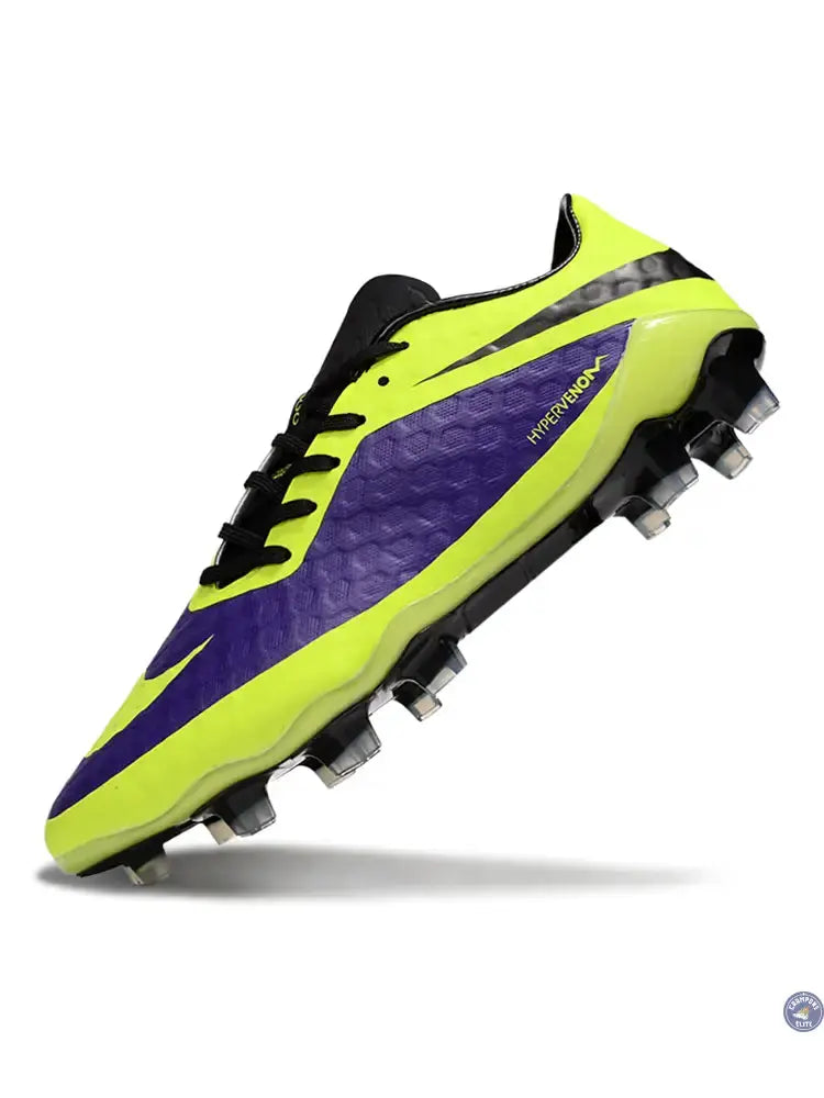 New Hypervenom Phantom 1 FG - Neon/Lilla/Sort