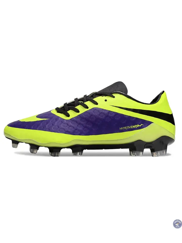 New Hypervenom Phantom 1 FG - Neon/Lilla/Sort