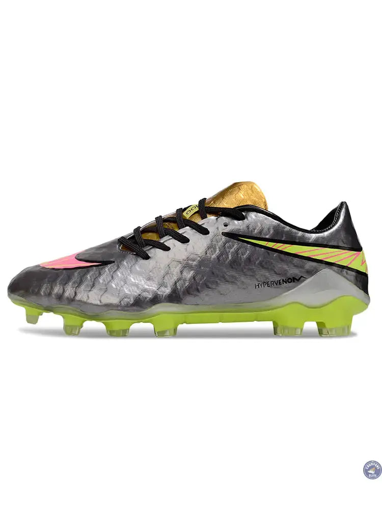 New Hypervenom Phantom 1 FG - Sølv/Guld/Neon