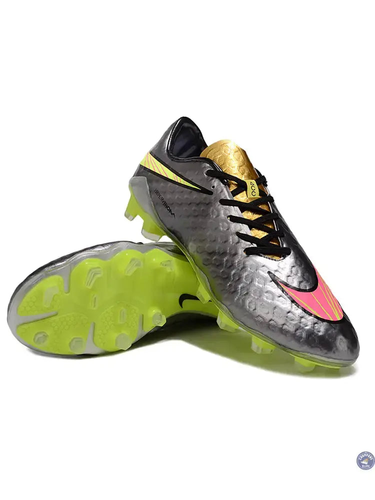 New Hypervenom Phantom 1 FG - Sølv/Guld/Neon