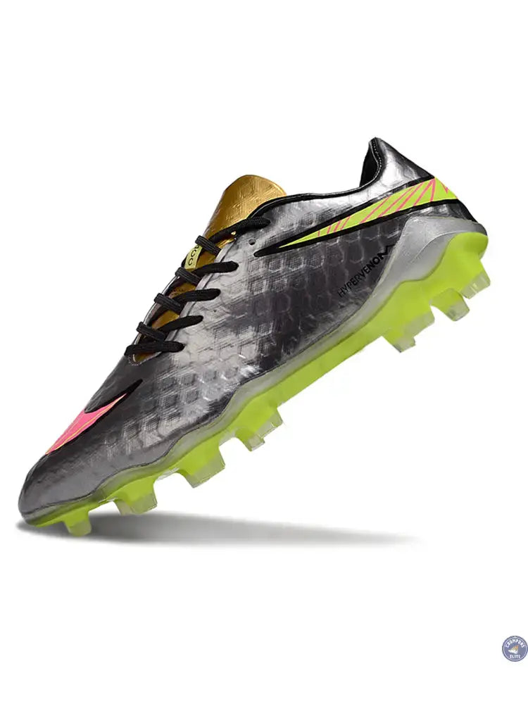 New Hypervenom Phantom 1 FG - Sølv/Guld/Neon