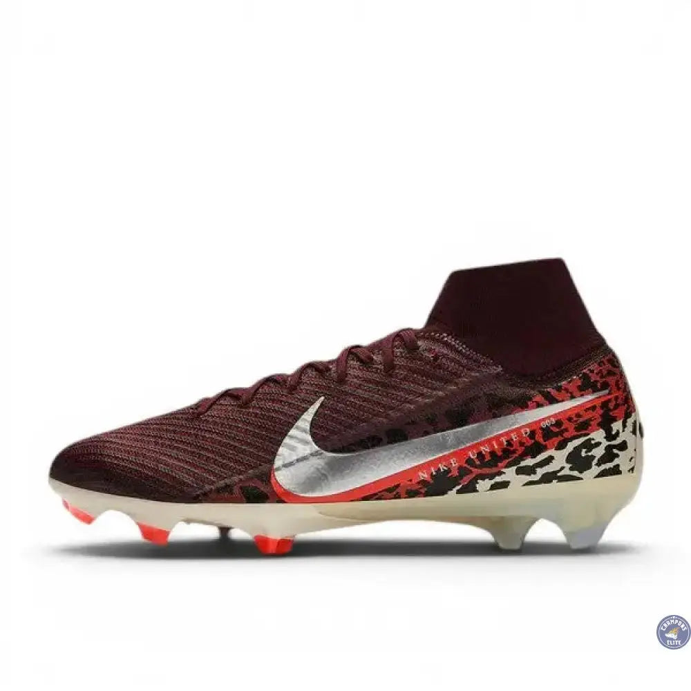 Nike Mercurial Superfly 10 Elite FG United - Bordeaux/Argenté/Universal Red/Gris