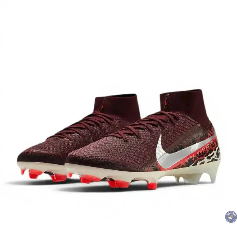 Nike Mercurial Superfly 10 Elite FG United - Bordeaux/Argenté/Universal Red/Gris