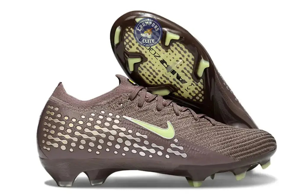 Nike Mercurial Vapor 16 Elite FG Mbappe Personal Edition - Marron/Vert/Argenté