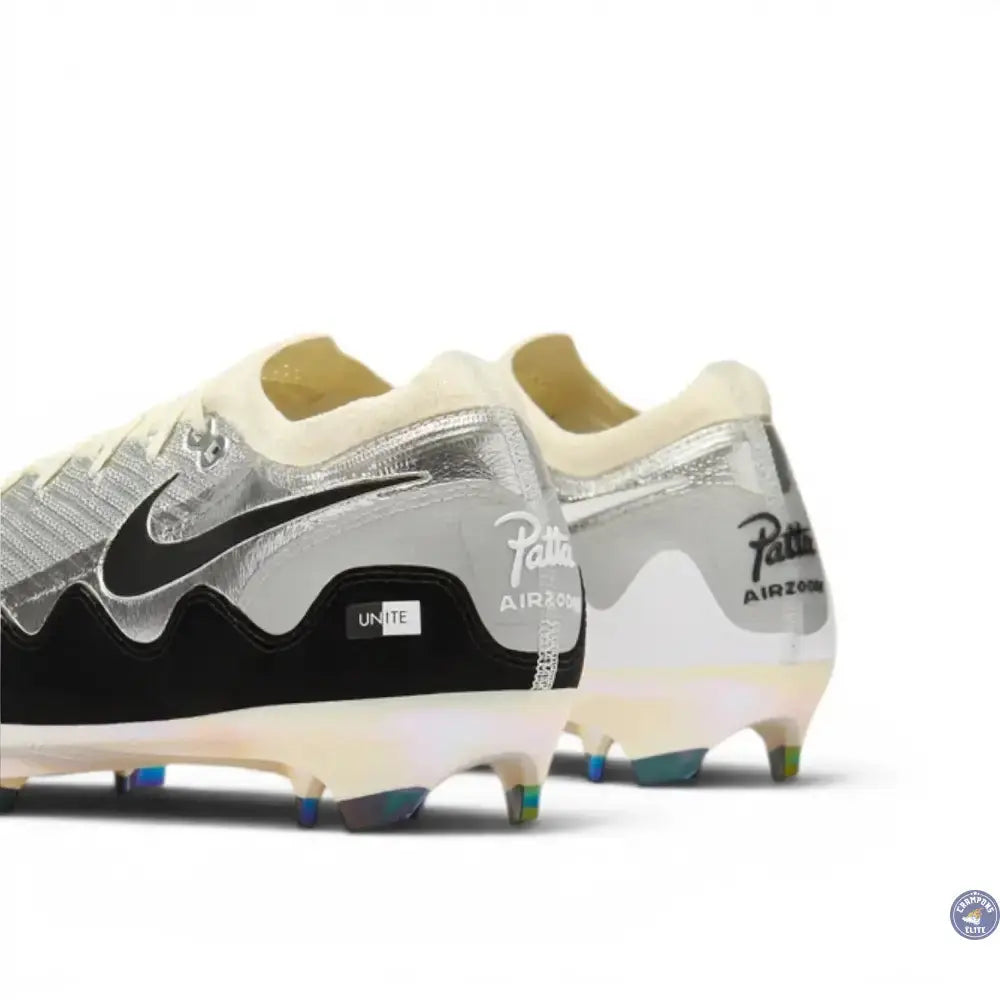 Nike Mercurial Vapor 16 Elite FG x Patta - Chrome/Noir/Blanc ÉDITION LIMITÉE
