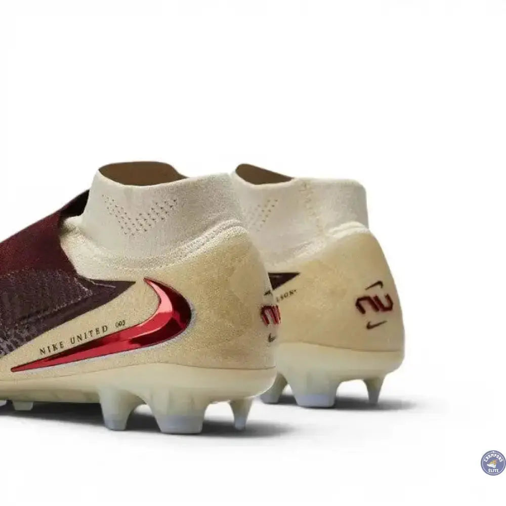 Nike Phantom 6 Elite High Cut FG United - Bordeaux/Universal Red/Gris