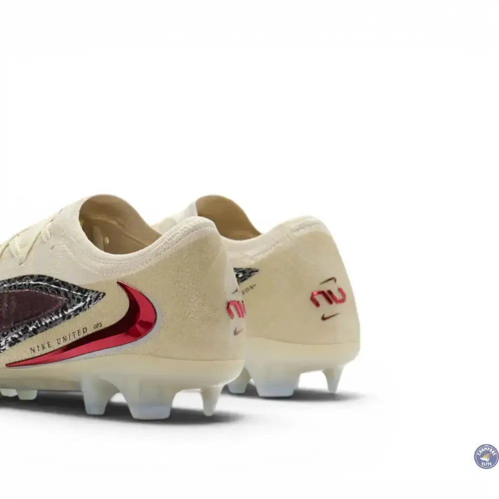 Nike Phantom 6 Elite Low Cut FG United - Bordeaux/Universal Red/Gris