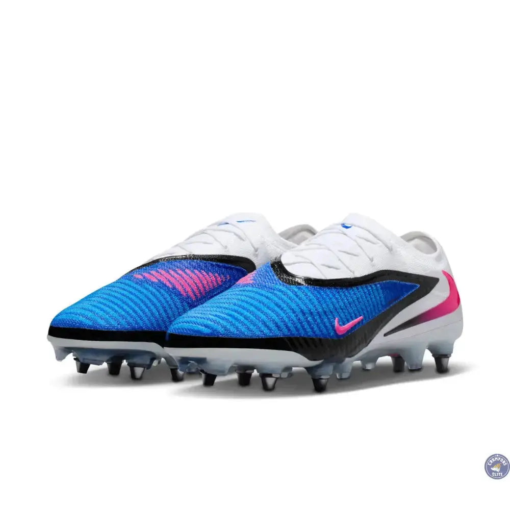 Nike Phantom 6 Elite Low Cut SG Attack Pack - Bleu/Blanc/Noir/Rose