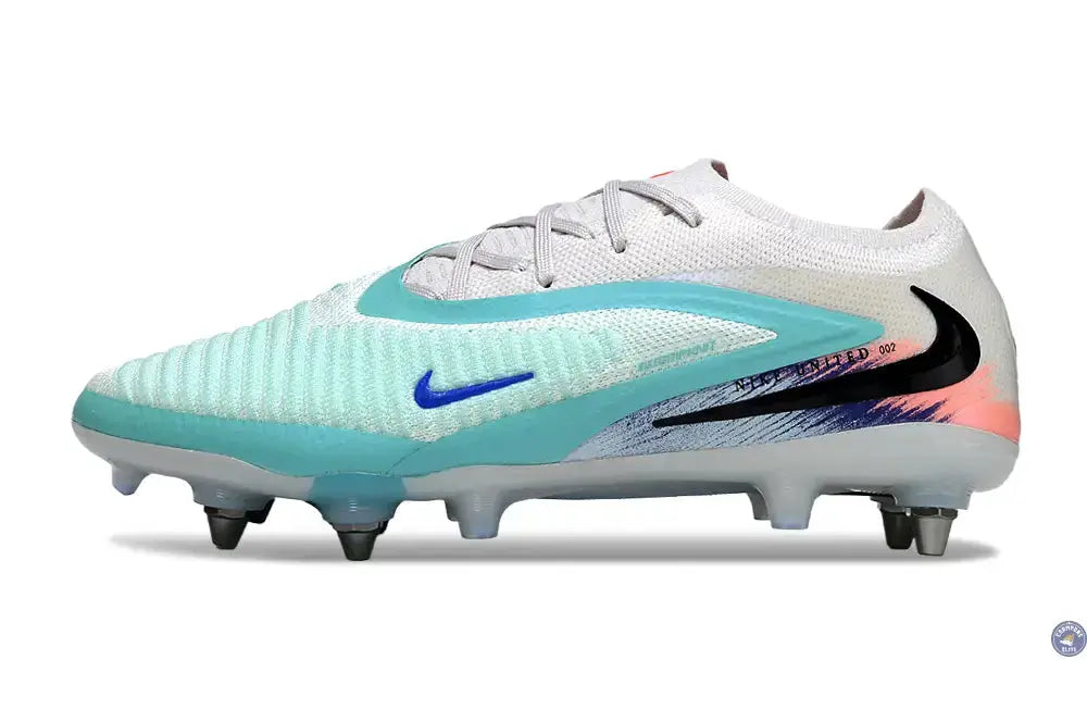 Nike Phantom 6 Elite SG Low Cut United Pack 002 - Blanc/Turquoise/Violet