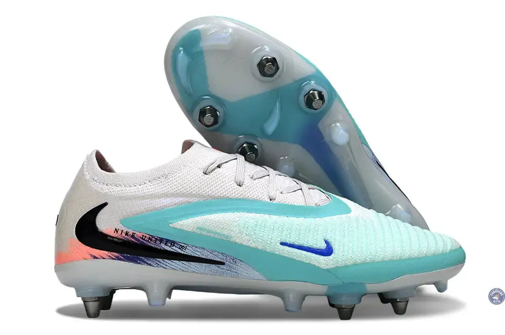 Nike Phantom 6 Elite SG Low Cut United Pack 002 - Blanc/Turquoise/Violet