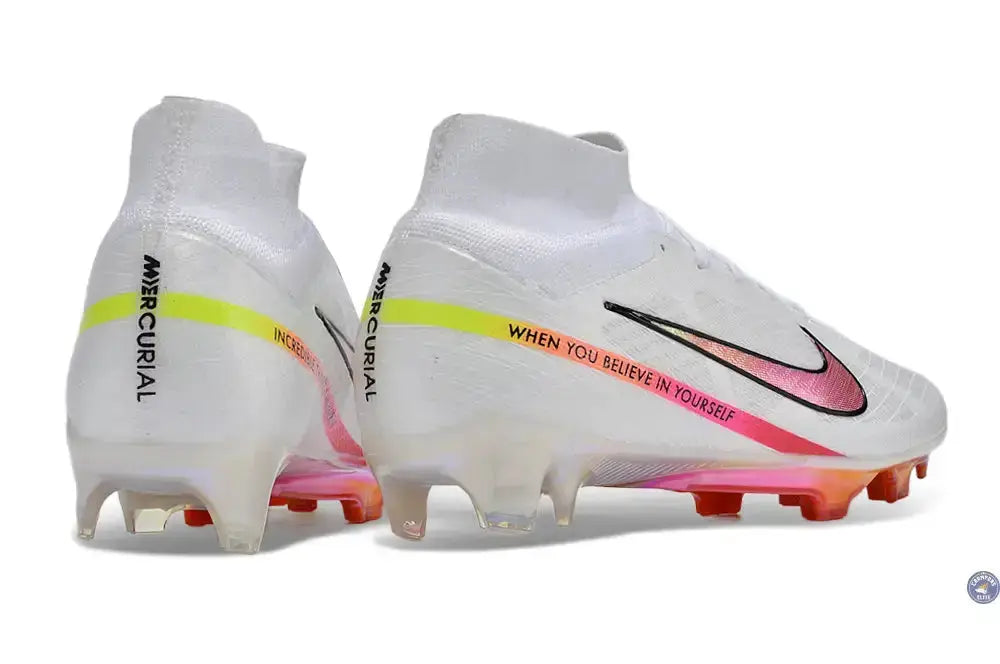 Nike Superfly 9 Elite FG x Marcus Rashford Blanc/Rose