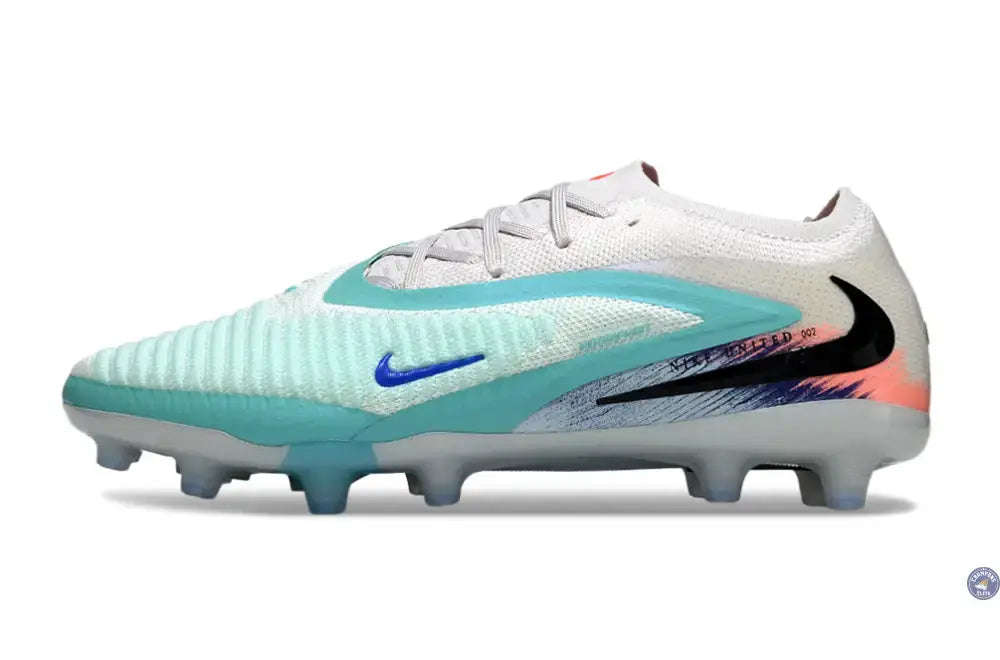 PHANTOM 6 ELITE AG LOW CUT UNITED PACK 002 AG -BLANC/TURQUOISE/VIOLET