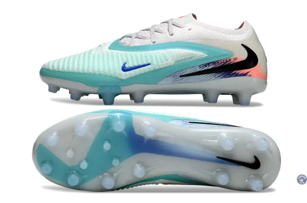 PHANTOM 6 ELITE AG LOW CUT UNITED PACK 002 AG -BLANC/TURQUOISE/VIOLET