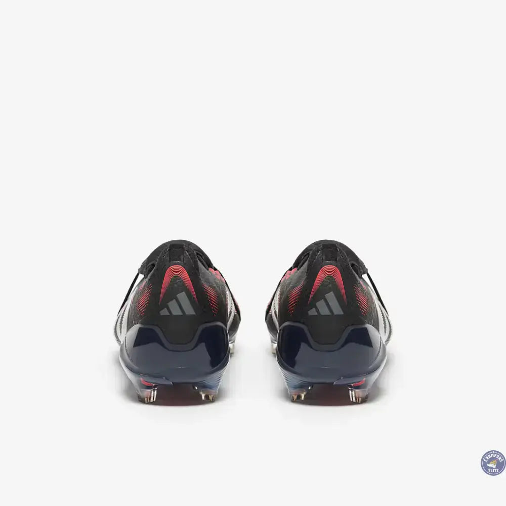 Predator 25 Elite Fold-over Tongue FG Stealth Victory - Noir/Gris/Lucid Red