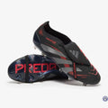 Predator 25 Elite Fold-over Tongue FG Stealth Victory - Noir/Gris/Lucid Red