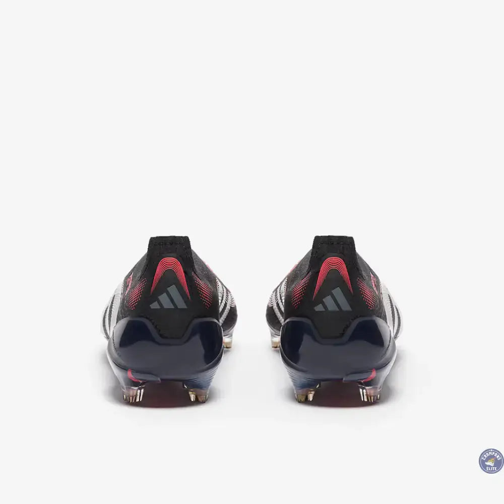 Predator 25 Elite Laceless FG Stealth Victory - Noir/Gris/Lucid Red