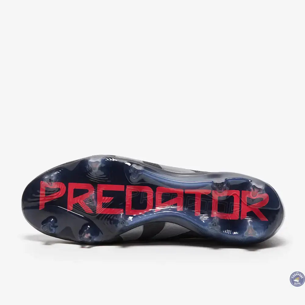Predator 25 Elite Laceless FG Stealth Victory - Noir/Gris/Lucid Red