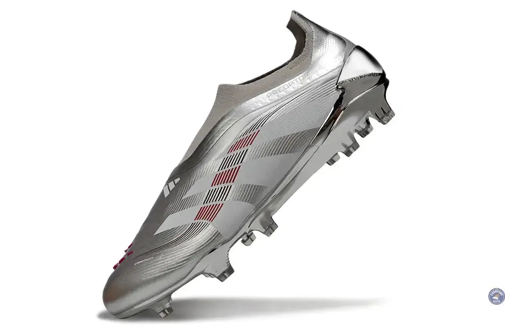 Predator 25 Laceless FG Bellingham - Argent/Bordeaux