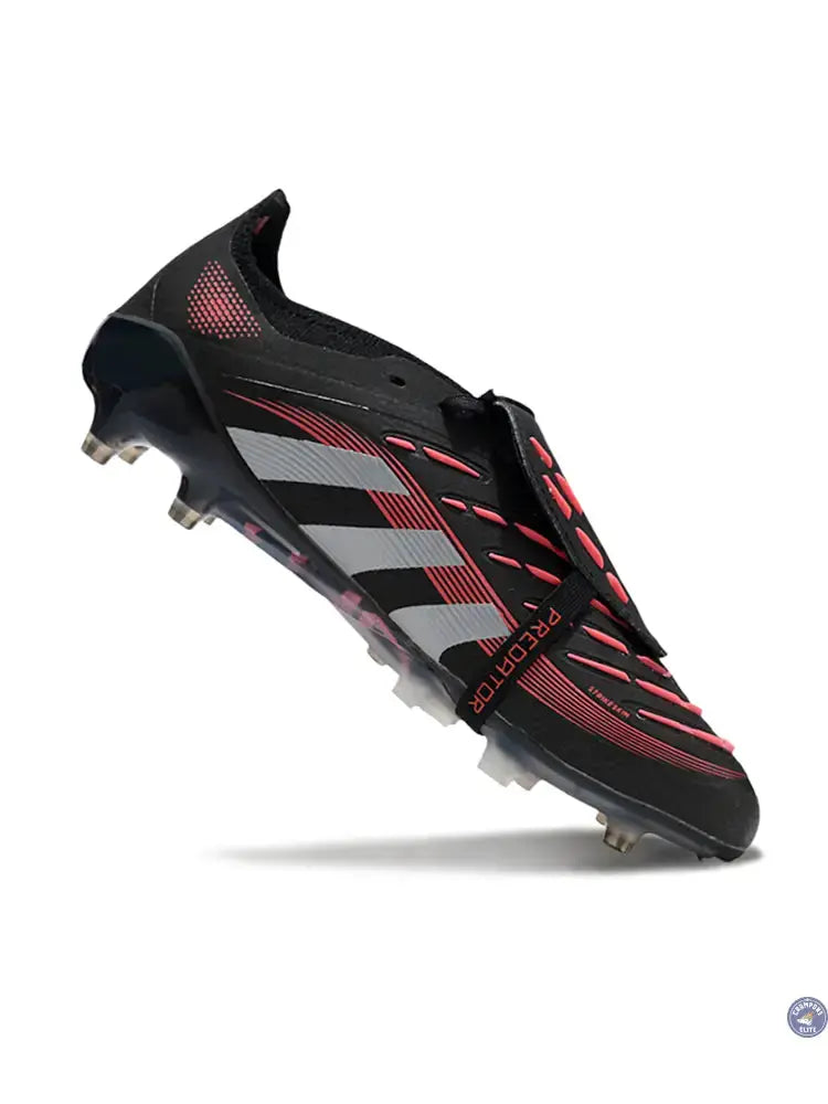 Predator Elite Fold-over Tongue AG Stealth Victory - Noir/Gris/Lucid Red
