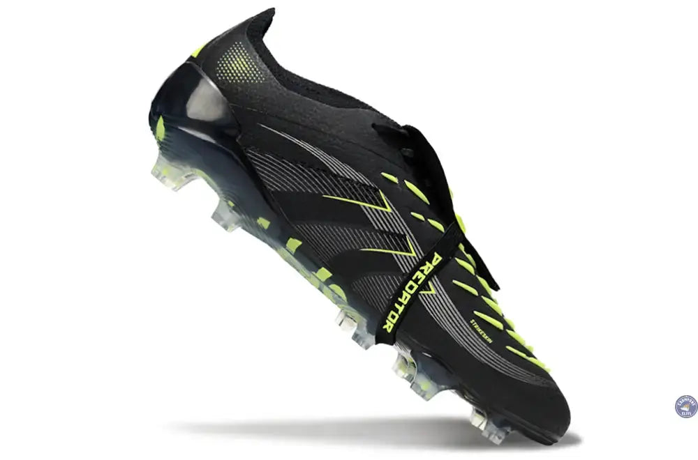 Predator Elite Fold-over Tongue FG - Electric Stealth - Noir/Vert Fluo
