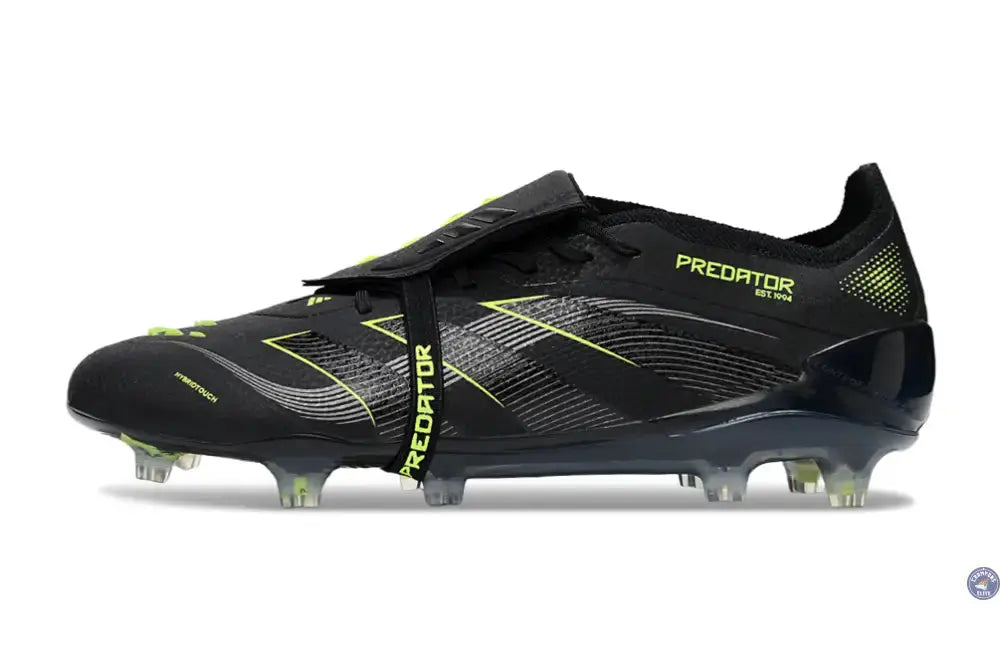 Predator Elite Fold-over Tongue FG - Electric Stealth - Noir/Vert Fluo