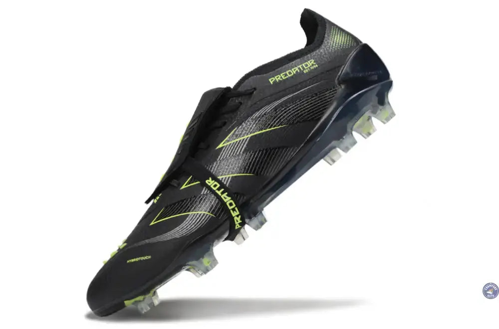 Predator Elite Fold-over Tongue FG - Electric Stealth - Noir/Vert Fluo