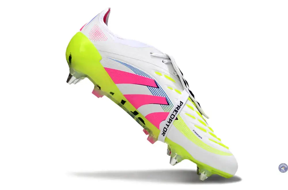 PREDATOR ELITE FOLD-OVER TONGUE SG CELESTIAL VICTORY - BLANC/ROSE/VERT