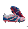 Predator Elite Fold-over Tongue SG Reemergence - Blanc/Bleu/Rose