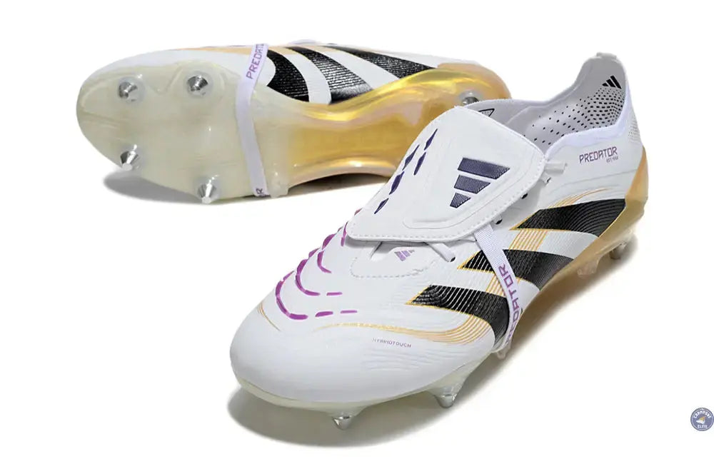 Predator Elite Fold-over Tongue SG Road to Glory - Blanc/Noir/Doré