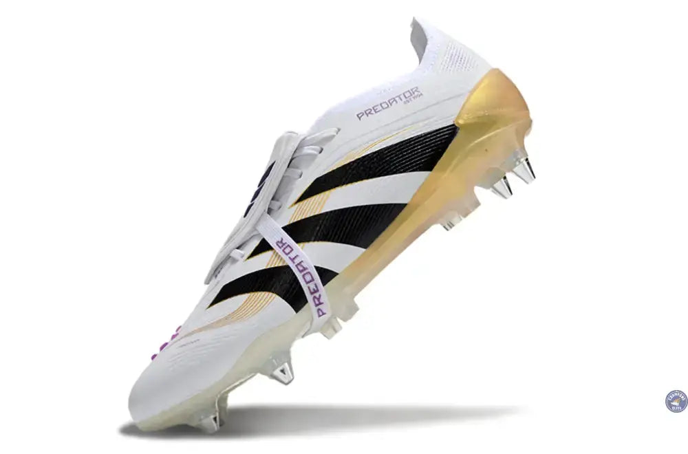Predator Elite Fold-over Tongue SG Road to Glory - Blanc/Noir/Doré