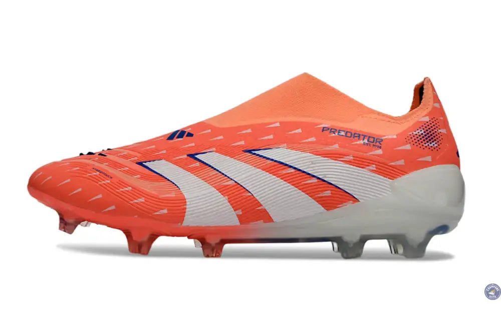 PREDATOR ELITE LACELESS FG CORAL BLAZE - CORAL/BLANC/BEAM ORANGE
