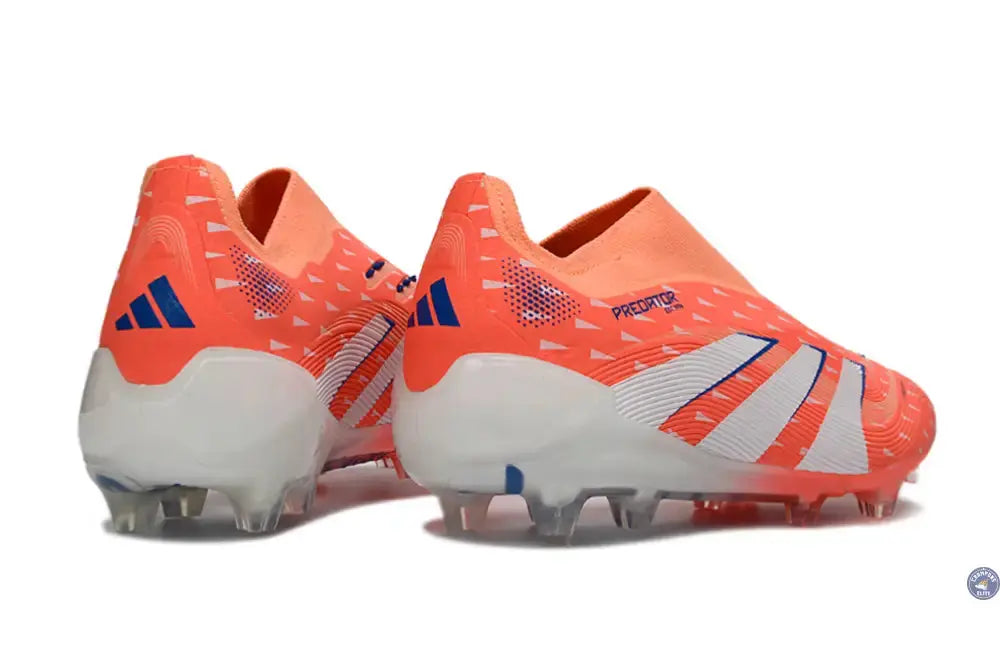 PREDATOR ELITE LACELESS FG CORAL BLAZE - CORAL/BLANC/BEAM ORANGE