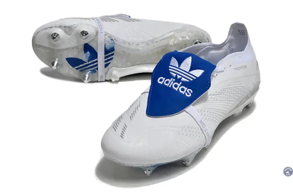 Predator Elite x Beckham Elite Tongue SG - Blanc/Bleu