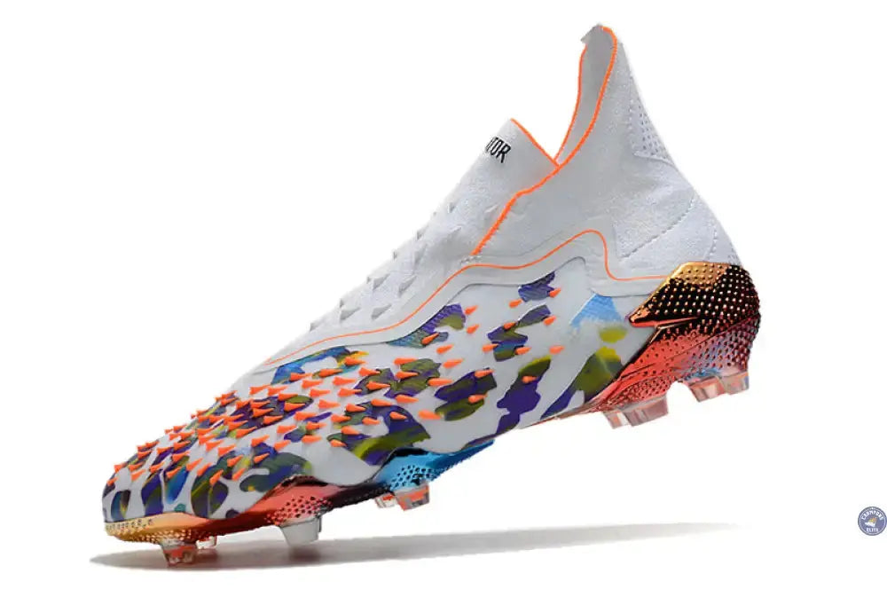 Predator Freak Laceless FG Paul Pogba X Stella McCartney - Blanc/Noir/Orange ÉDITION LIMITÉE