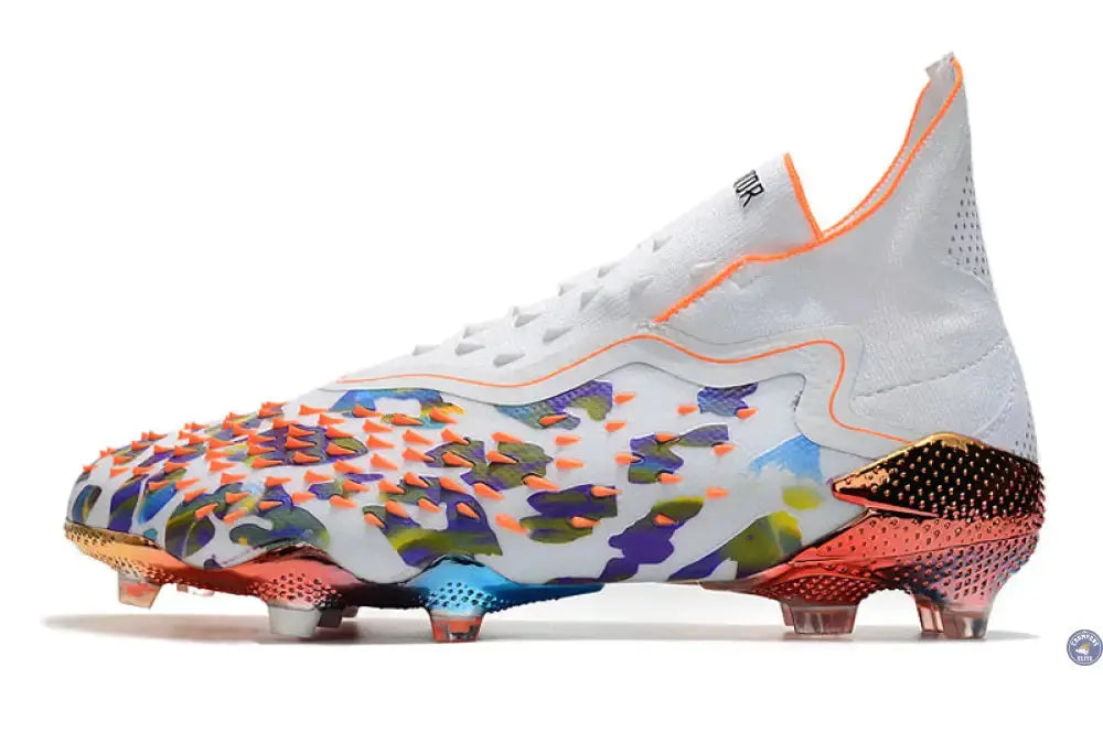 Predator Freak Laceless FG Paul Pogba X Stella McCartney - Blanc/Noir/Orange ÉDITION LIMITÉE