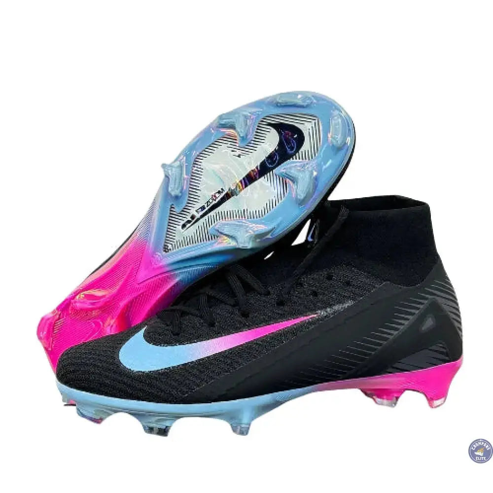 Superfly 10 Nike by You FG - Noir/Bleu/Rose