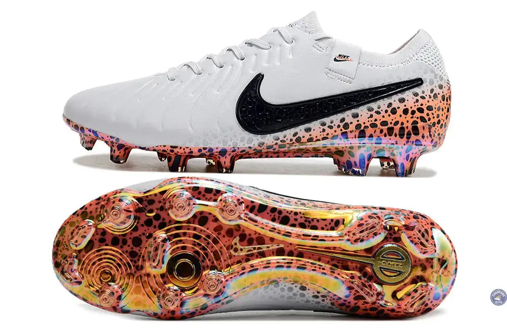 Tiempo Legend 10 Elite FG Electric Pack Gris/Orange/Léopard