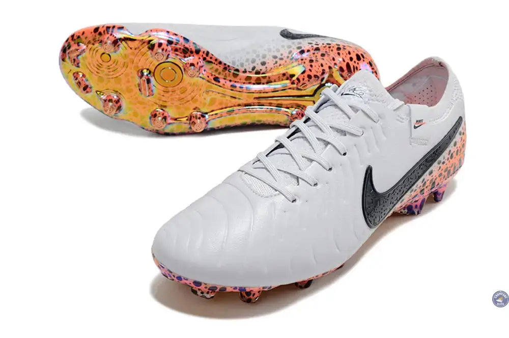 Tiempo Legend 10 Elite FG Electric Pack Gris/Orange/Léopard