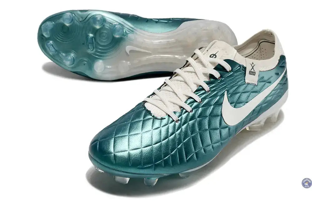 Tiempo Legend 10 Elite FG Emerald - Turquoise/Blanc Cassé