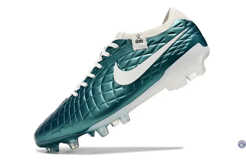 Tiempo Legend 10 Elite FG Emerald - Turquoise/Blanc Cassé