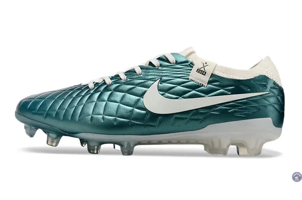 Tiempo Legend 10 Elite FG Emerald - Turquoise/Blanc Cassé