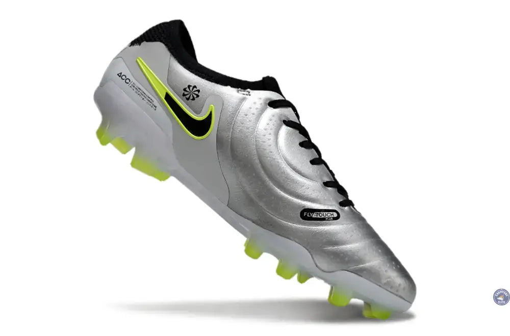 Tiempo Legend 10 Pro FG Mad Voltage - Argenté/Noir/Jaune Fluo